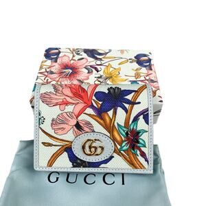 NIB Gucci Wallet Flora GG Marmont Canvas